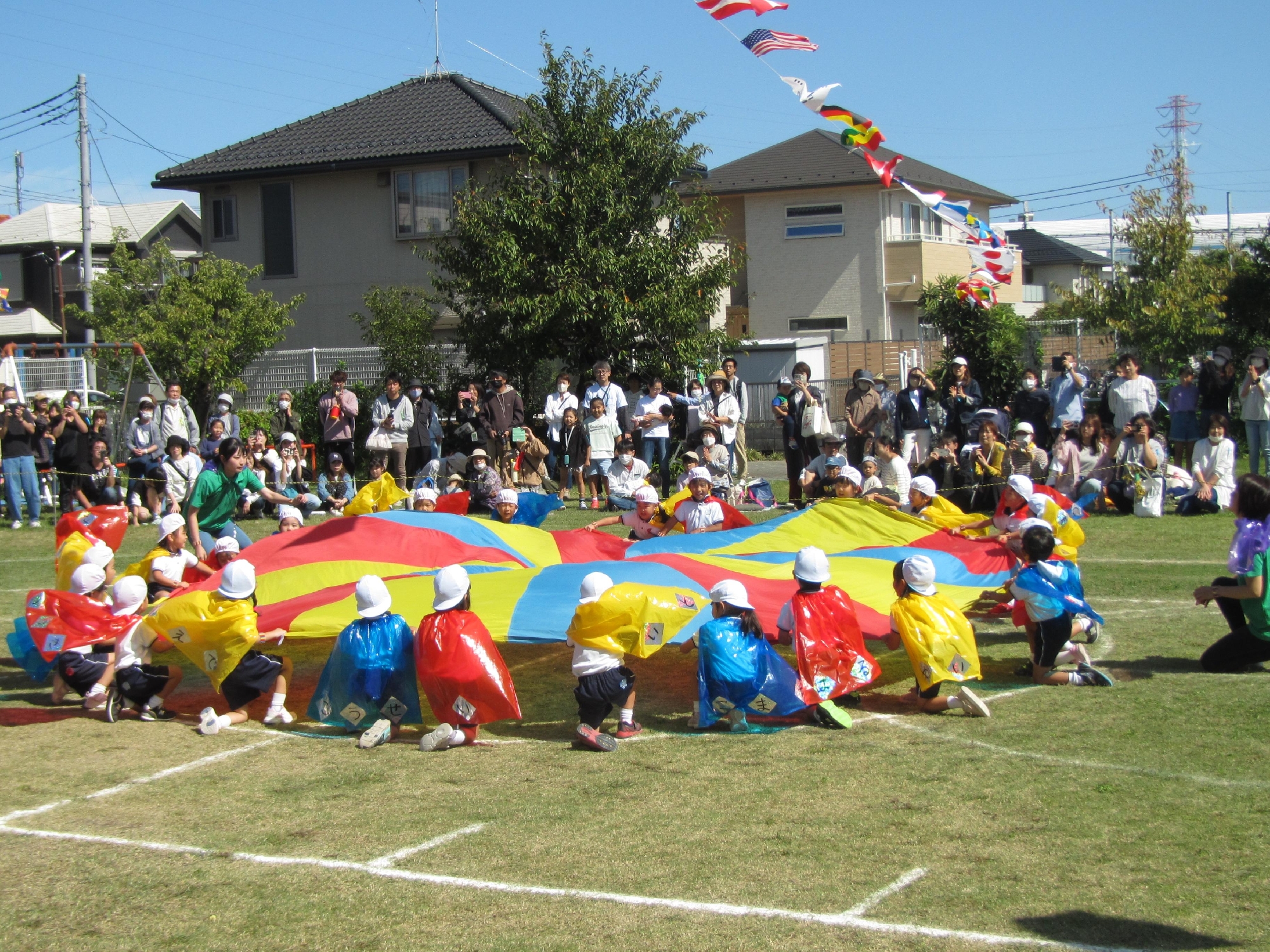 運動会、みんながんばりました。保護者の皆さま、応援ありがとう。